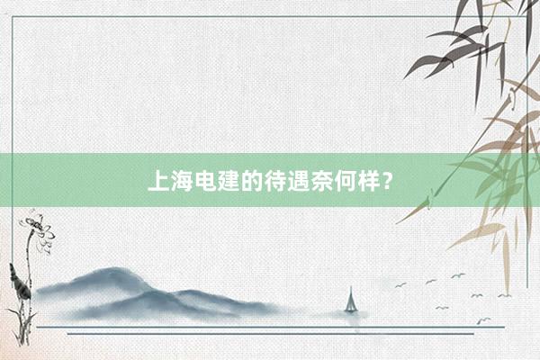 上海电建的待遇奈何样？